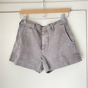 Polo Ralph Lauren pockets and zip gray cotton shorts; sz 4